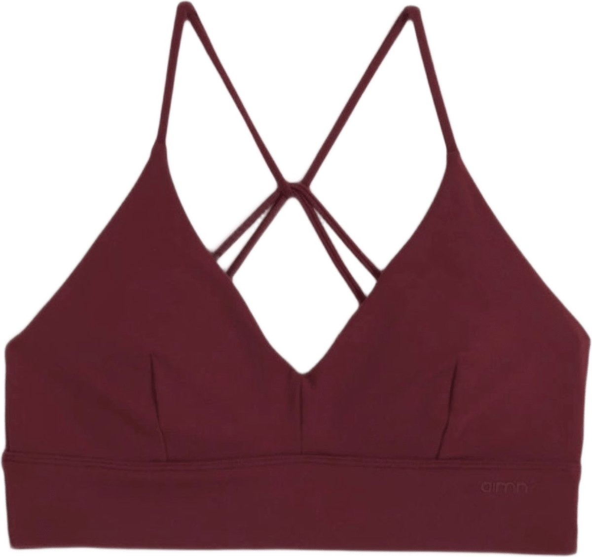 Sense Strap Bra, från aim'n, i färgen merlot.