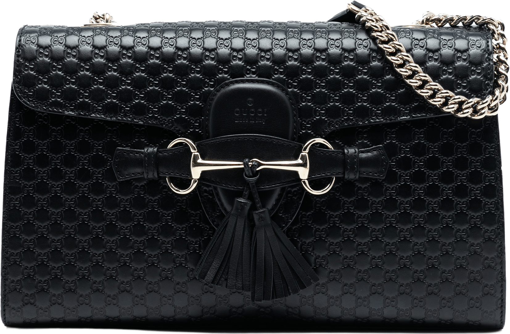 Gucci Medium Microguccissima Emily Shoulder Bag, från Luxclusif, i färgen black.