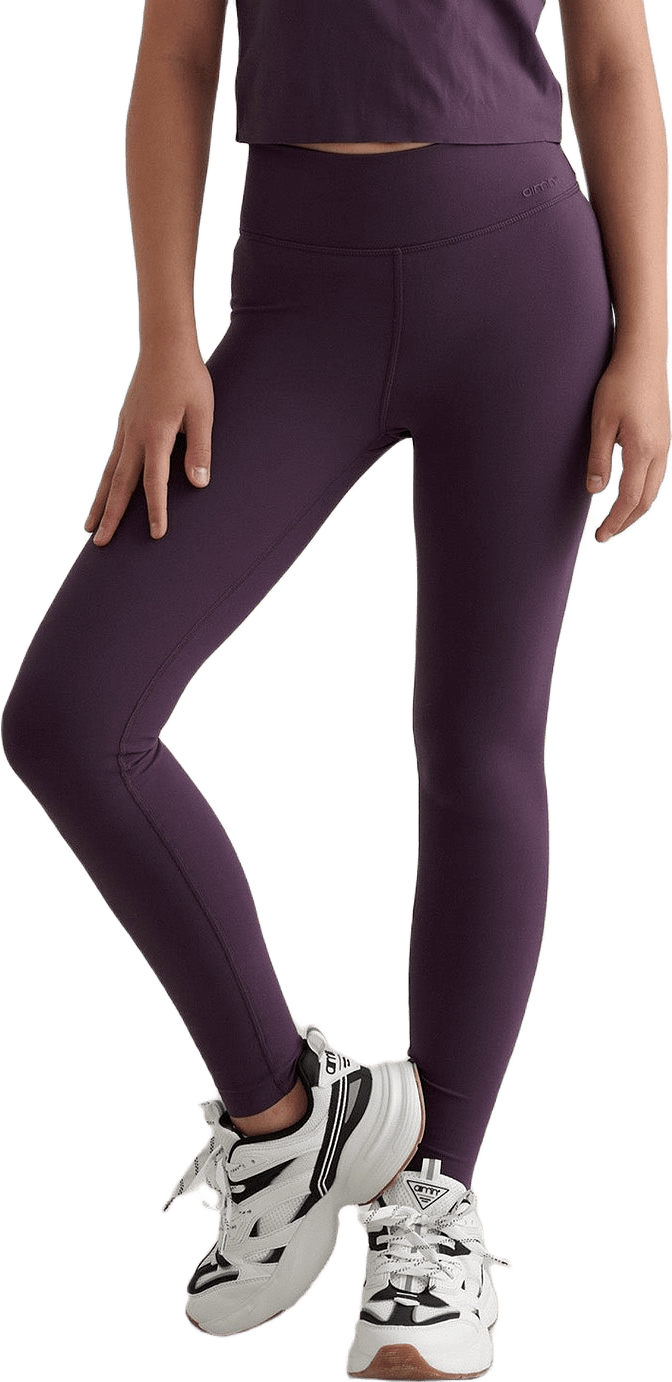 Midnight Plum Young Sense Tights, från aim'n, i färgen midnight plum.