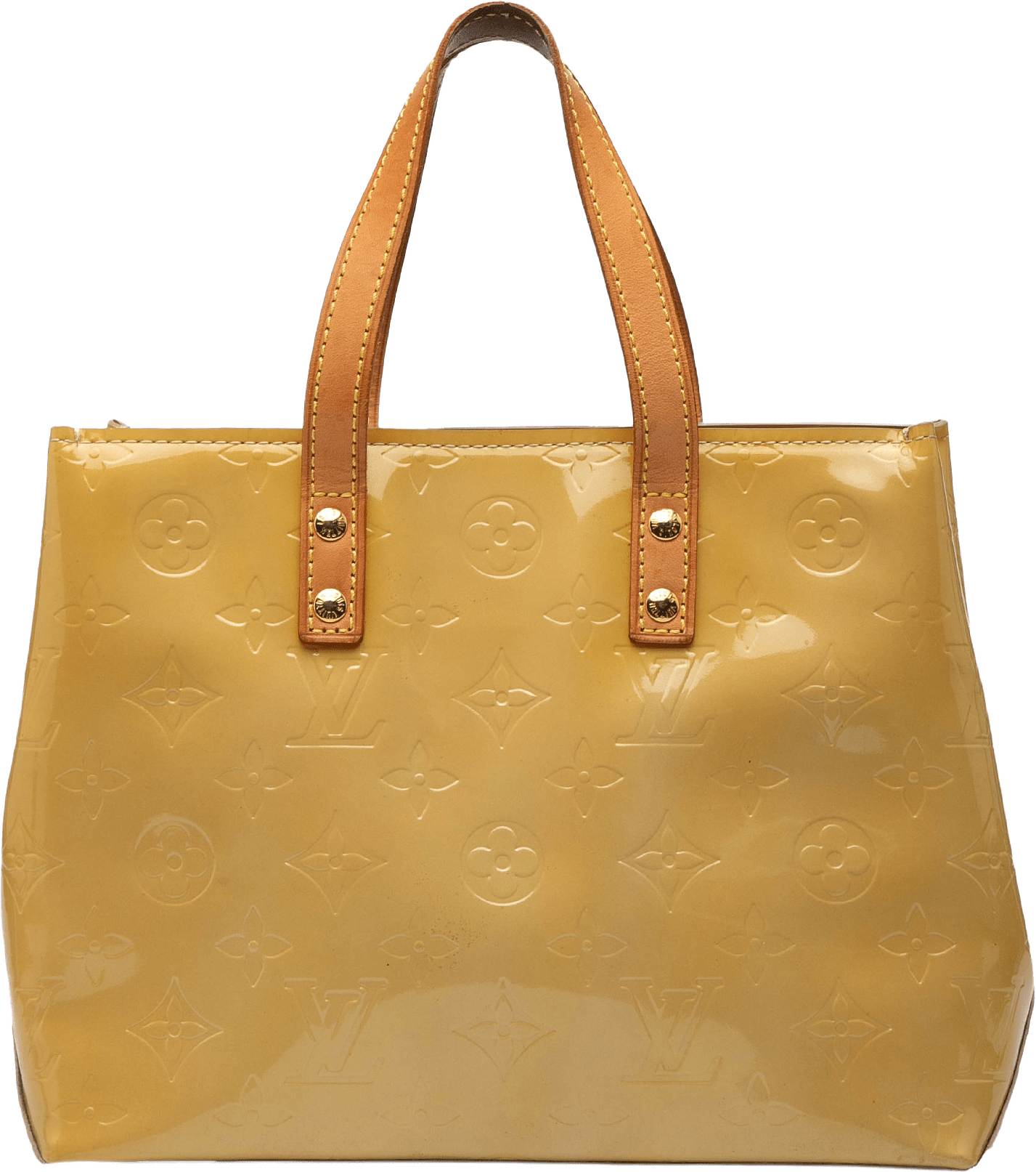 Louis Vuitton Monogram Vernis Reade Pm, från Luxclusif, i färgen beige.