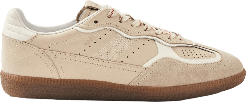 Tb.490 Rife Grain Cream Leather Sneakers