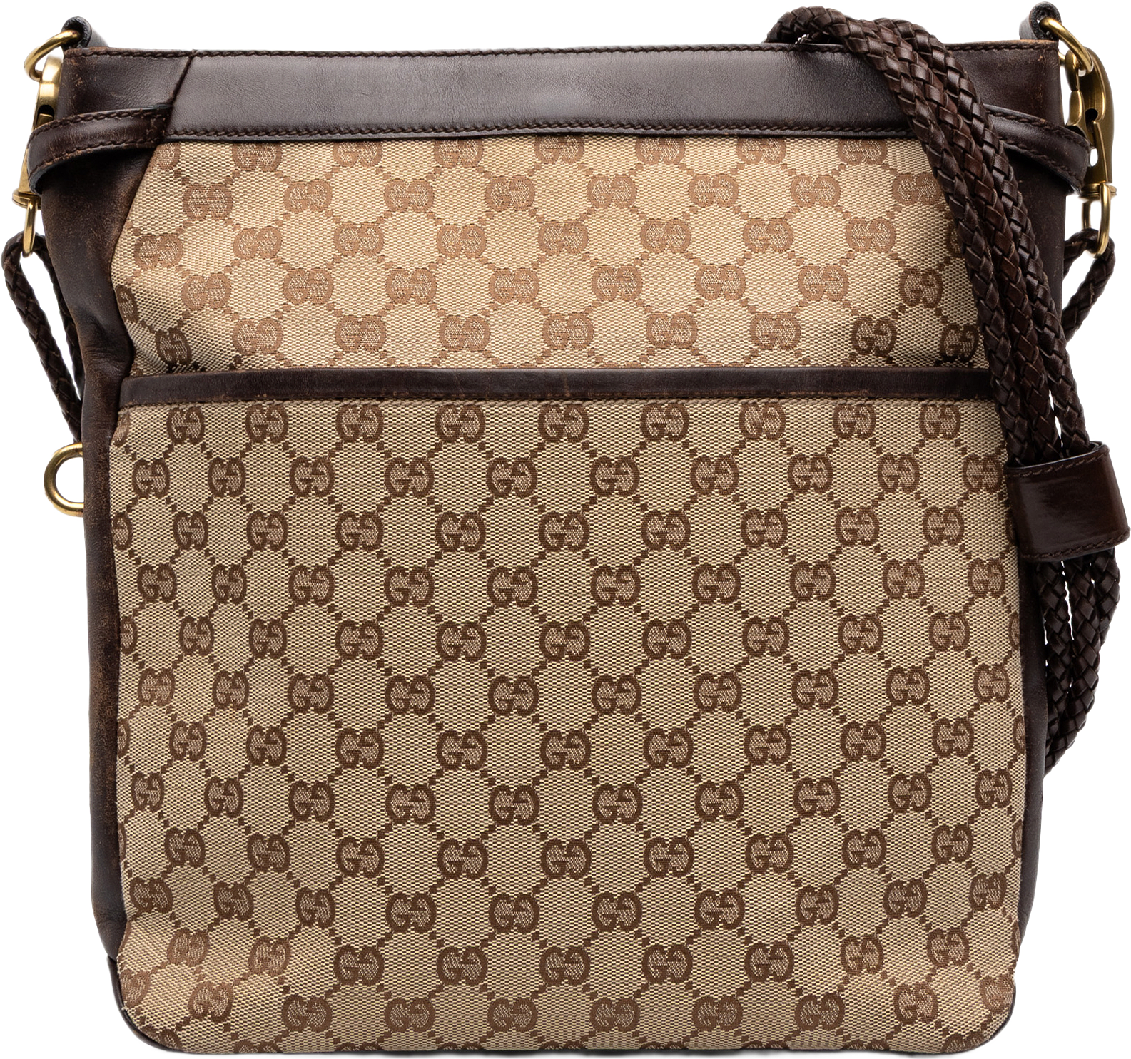 Gucci Gg Canvas Crossbody, från Luxclusif, i färgen beige.