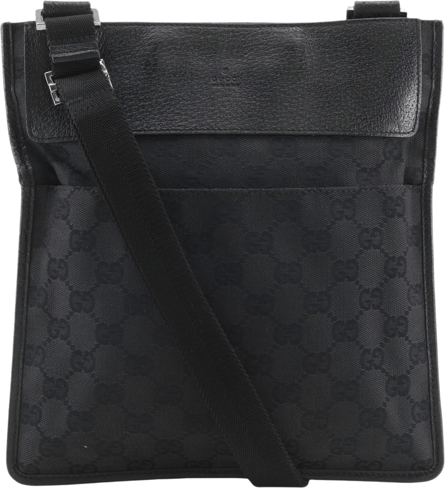 Gucci Gg Canvas Crossbody, från Luxclusif, i färgen black.