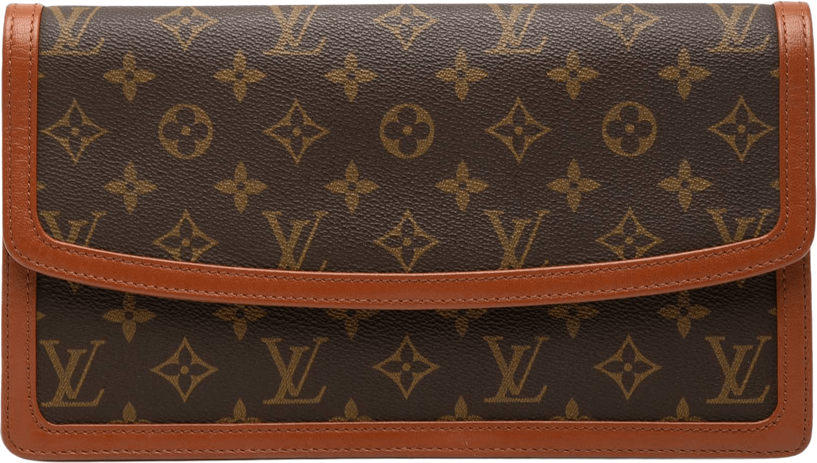 Louis Vuitton Monogram Pochette Dame Gm, från Luxclusif, i färgen brown.