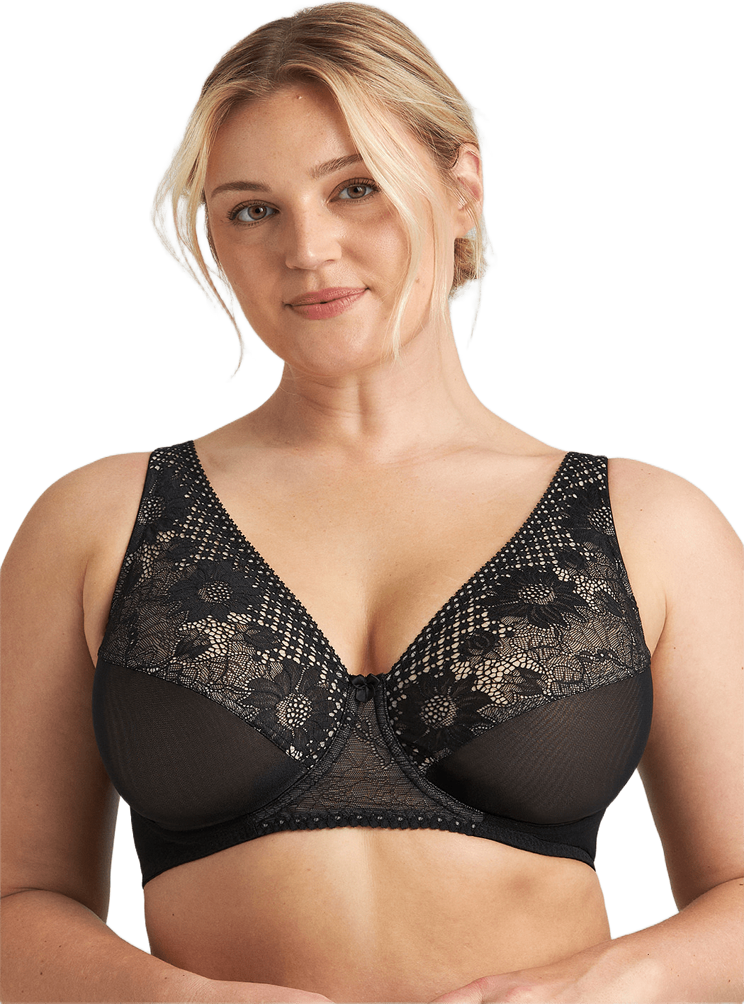 Lace Charm Bh, från Miss Mary of Sweden, i färgen svart.