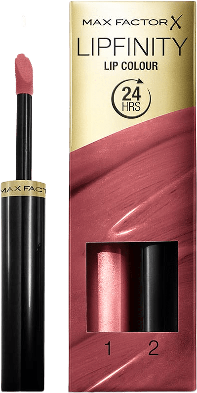 Lipfinity Lip Colour, från Max Factor, i färgen 102 Glistening.