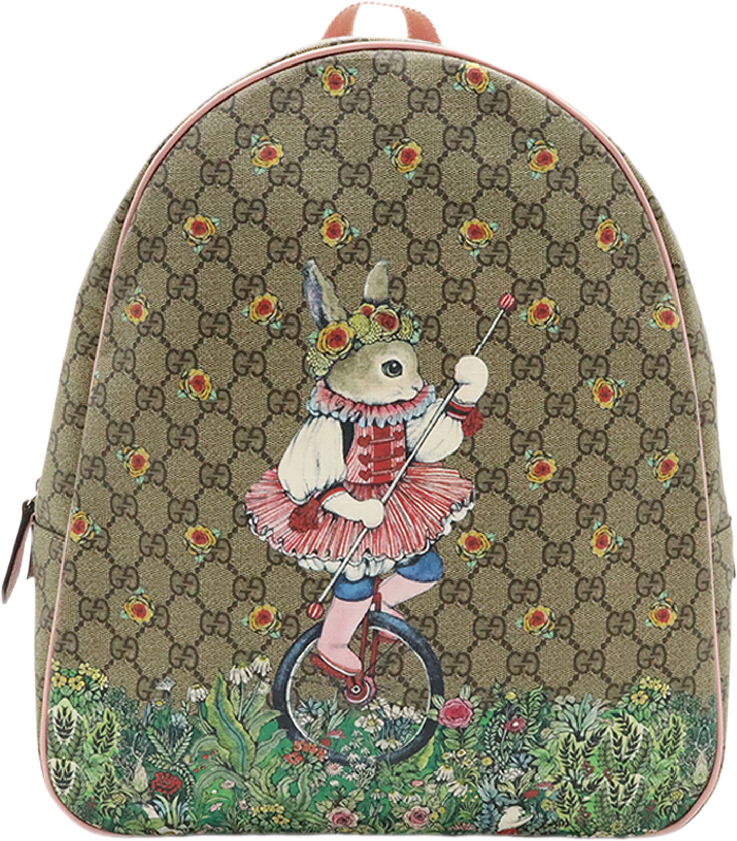 Gucci Yuko Higuchi Childrens Gg Supreme Rabbit Backpack, från Luxclusif, i färgen beige.