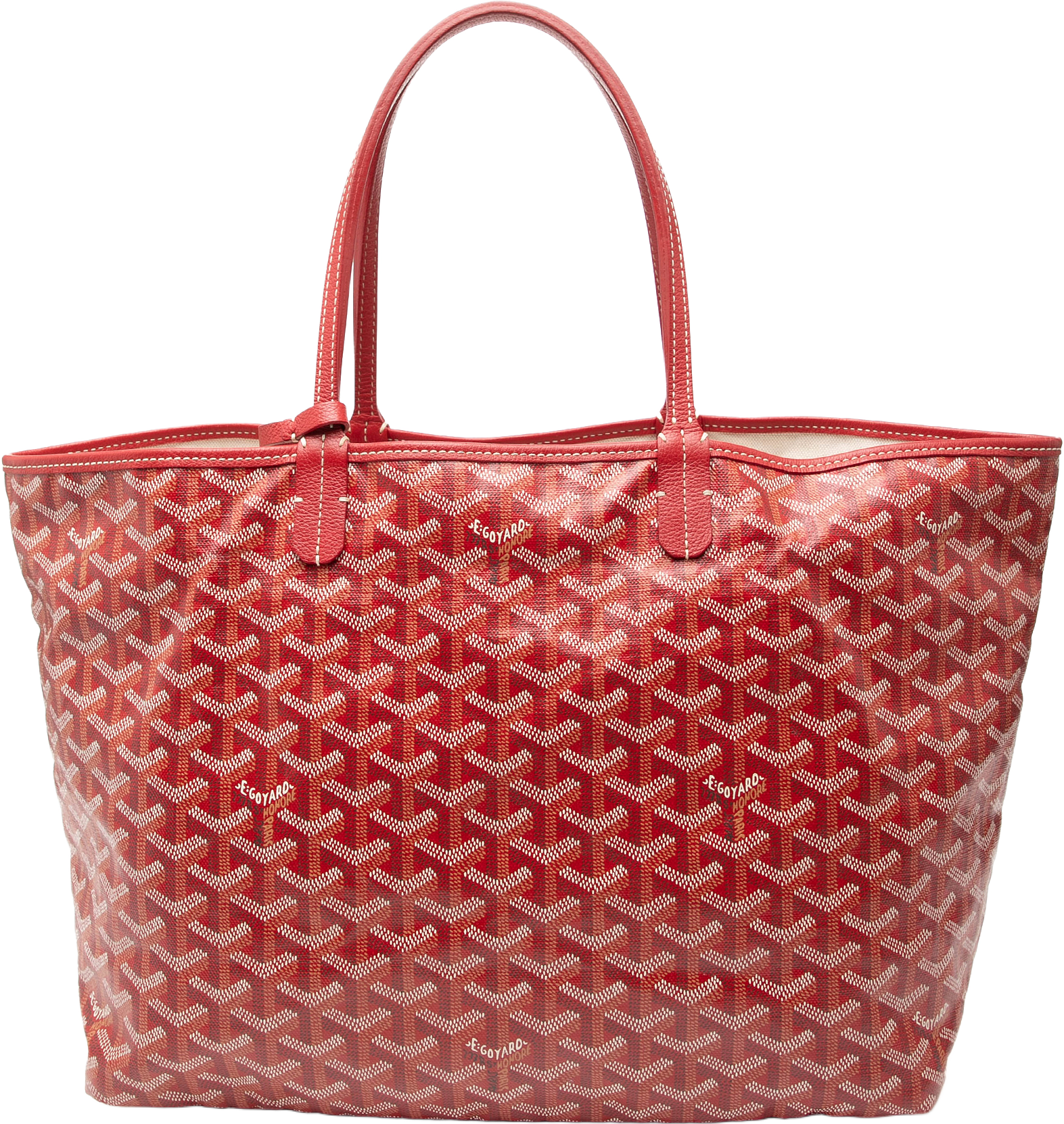 Goyard Goyardine Saint Louis Pm, från Luxclusif, i färgen red.