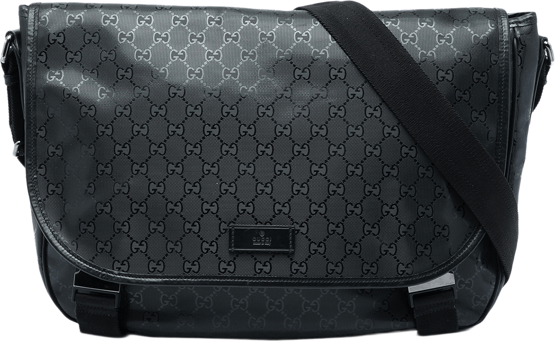 Gucci Gg Imprime Messenger Bag, från Luxclusif, i färgen svart.