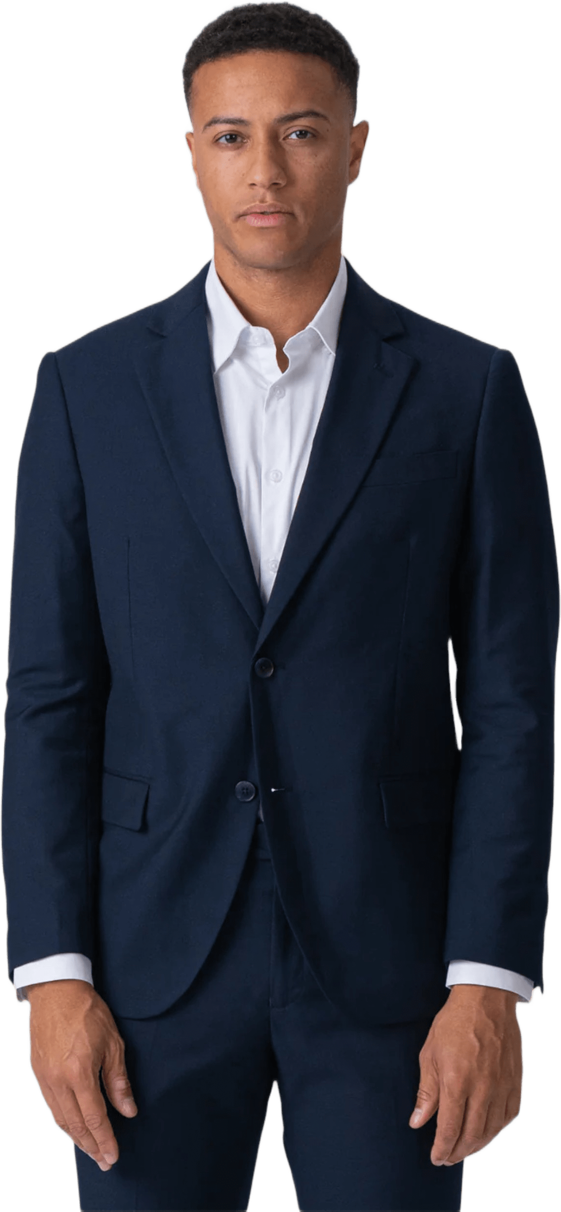 Enkelknäppt Kavaj, från TeeShoppen, i färgen marin.