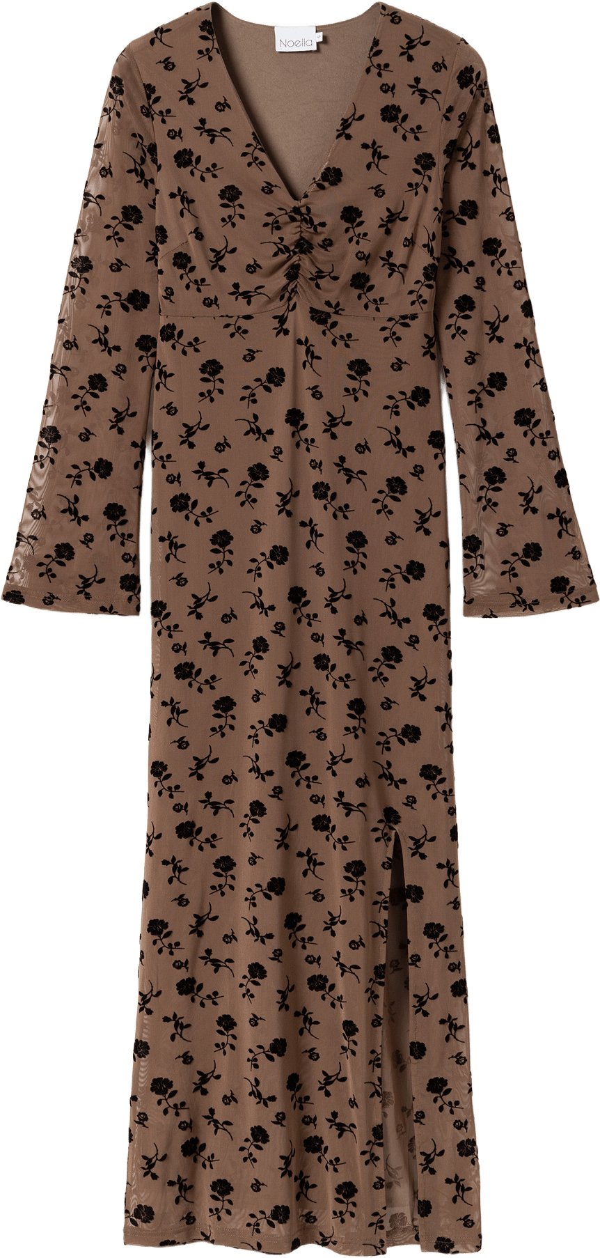 Kameyella Dress - Clarity Morel Print, från Noella, i färgen clarity morel print.