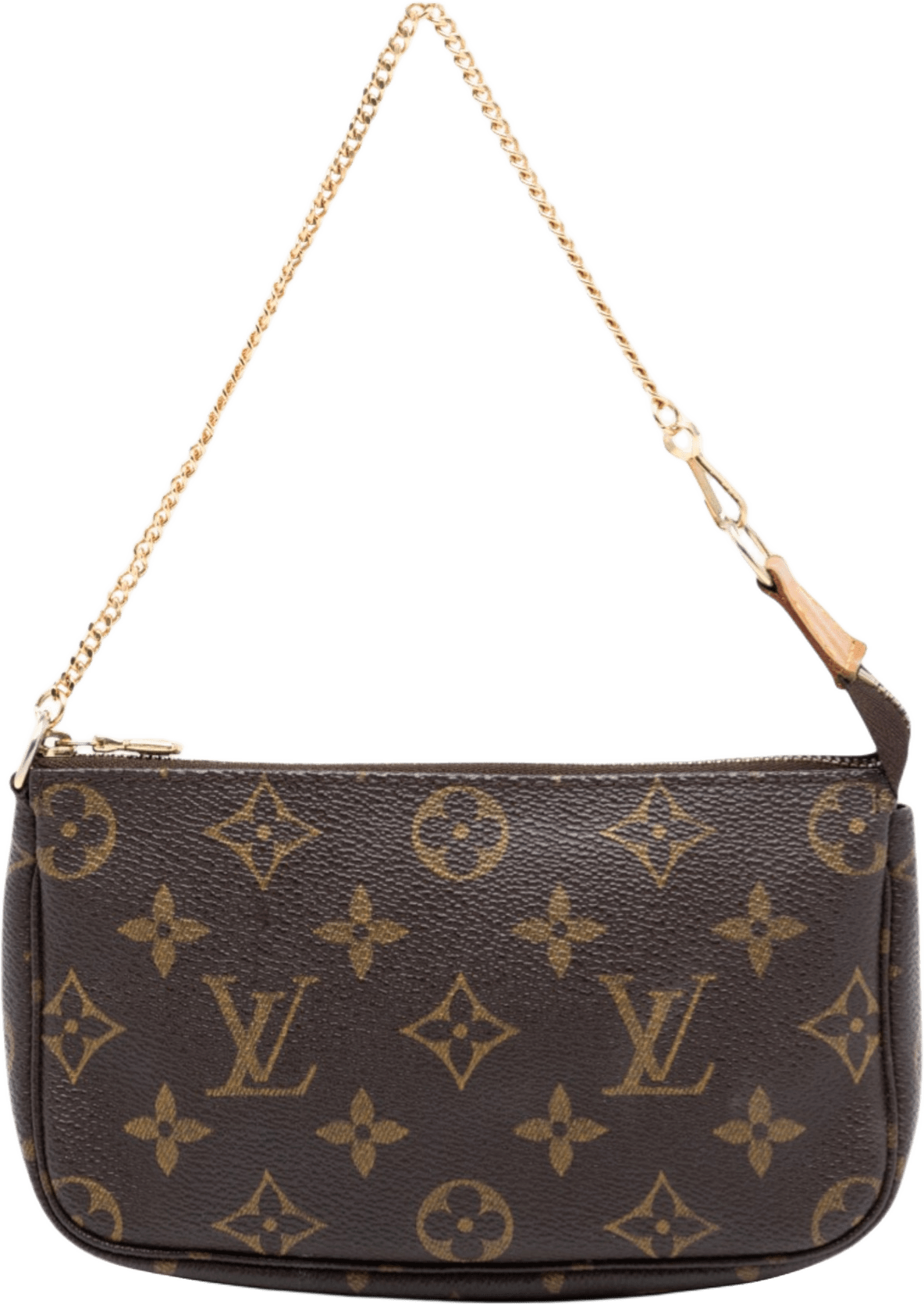 Louis Vuitton Monogram Mini Pochette Accessoires, från Luxclusif, i färgen brown.