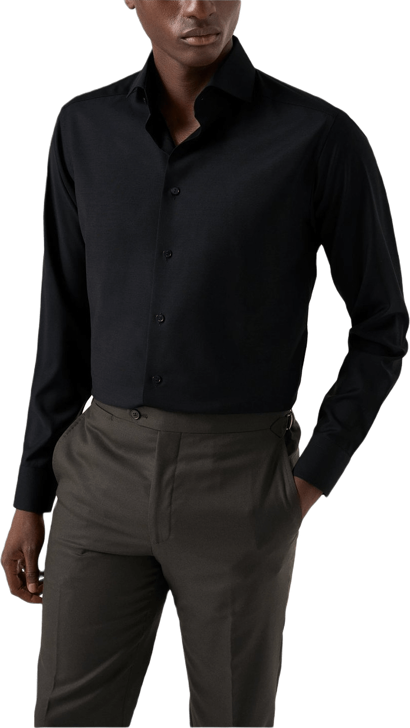 Skjorta I Supima 120 Merinoull Slim Fit