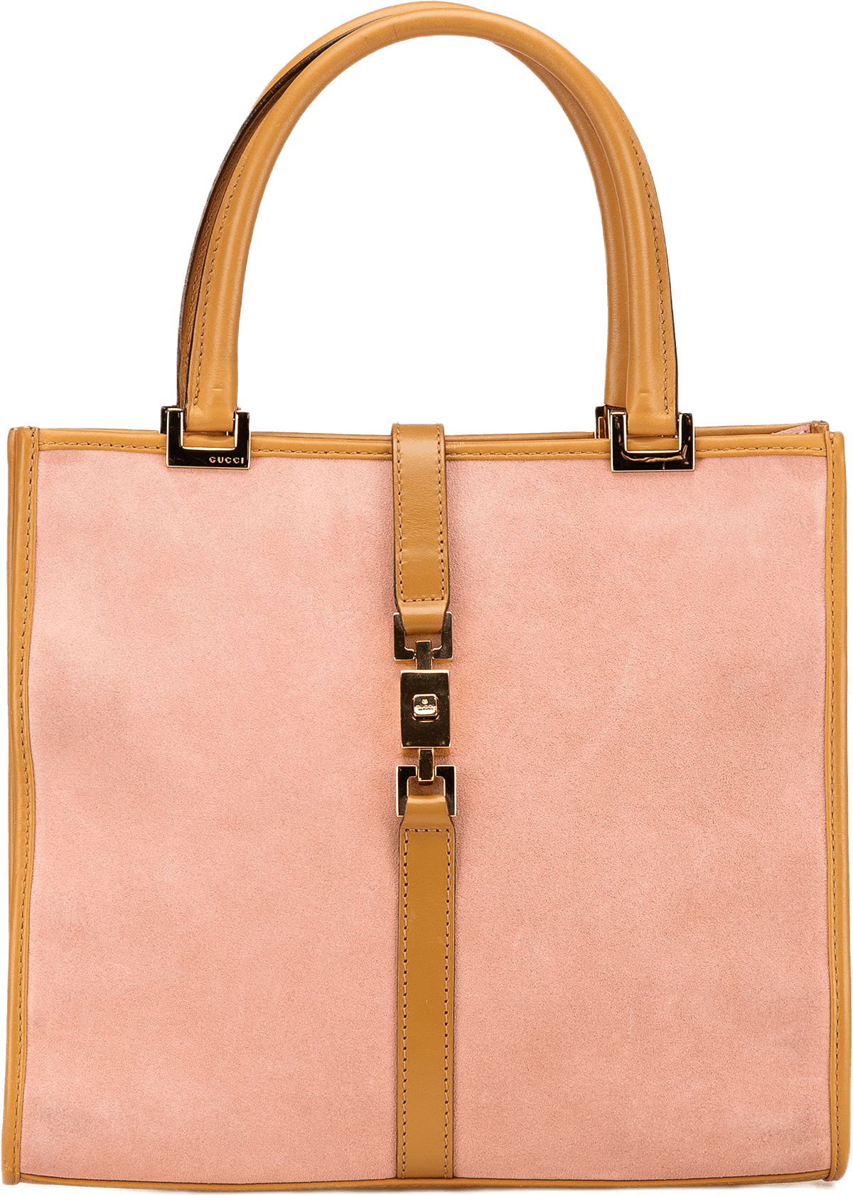 Gucci Suede Jackie Handbag, från Luxclusif, i färgen light pink.
