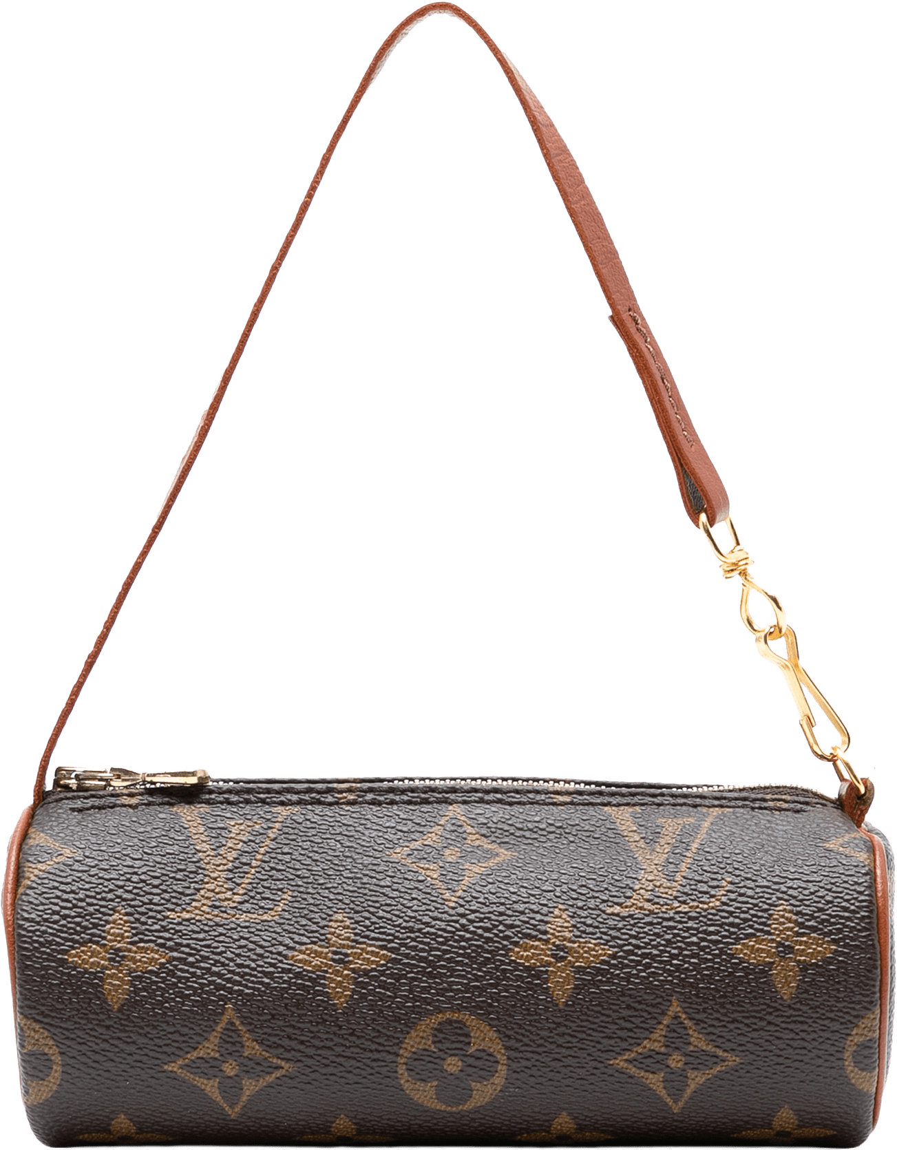 Louis Vuitton Monogram Papillon Pochette, från Luxclusif, i färgen brown.