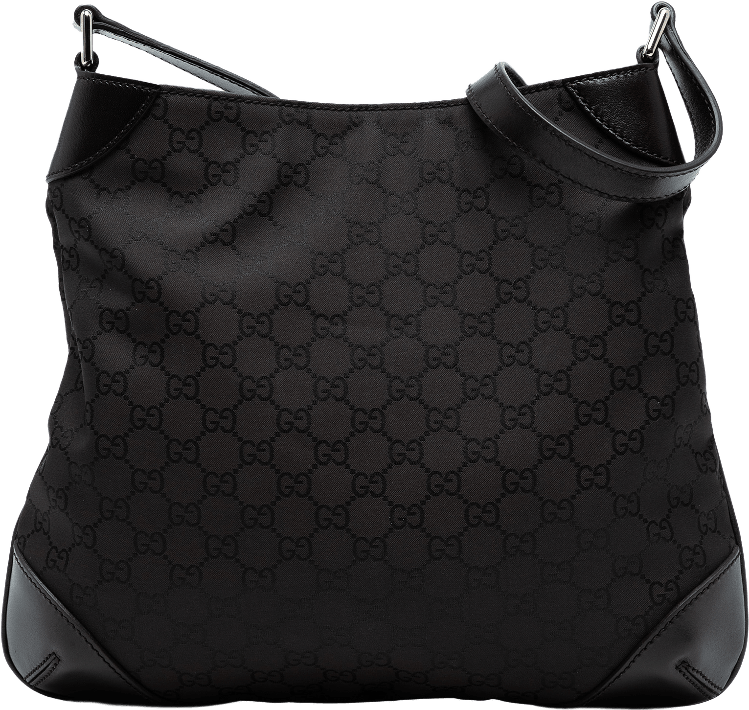 Gucci Gg Nylon Hobo Bag, från Luxclusif, i färgen dark brown.