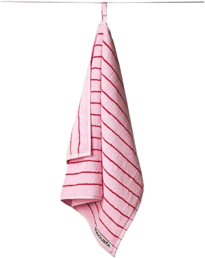 Handduk Naram 50 X 80cm, från Bongusta, i färgen rosa.