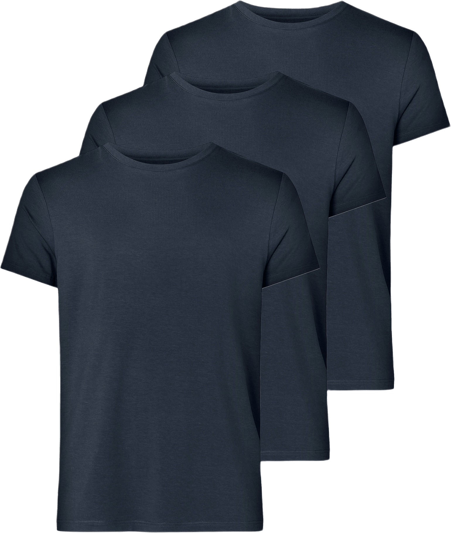 3-pack Bambu, T-shirt O-neck, Navy, från Resteröds, i färgen navy.