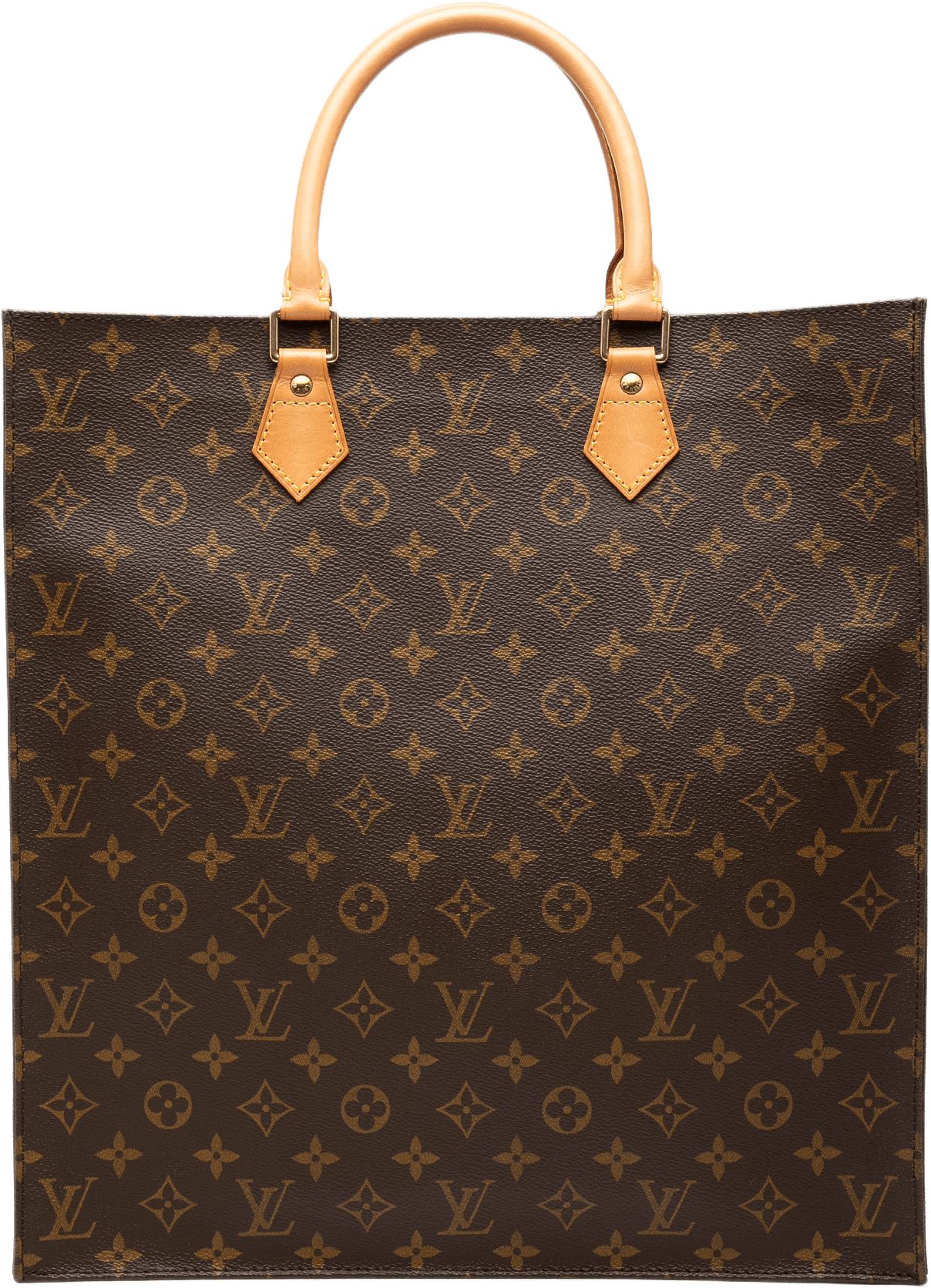 Louis Vuitton Monogram Sac Plat, från Luxclusif, i färgen brown.