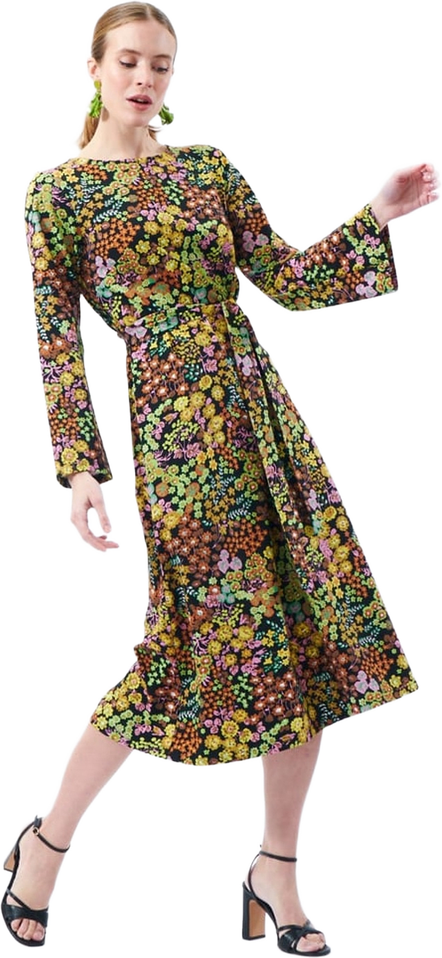 Lenita Dress, från Jumperfabriken, i färgen multi.