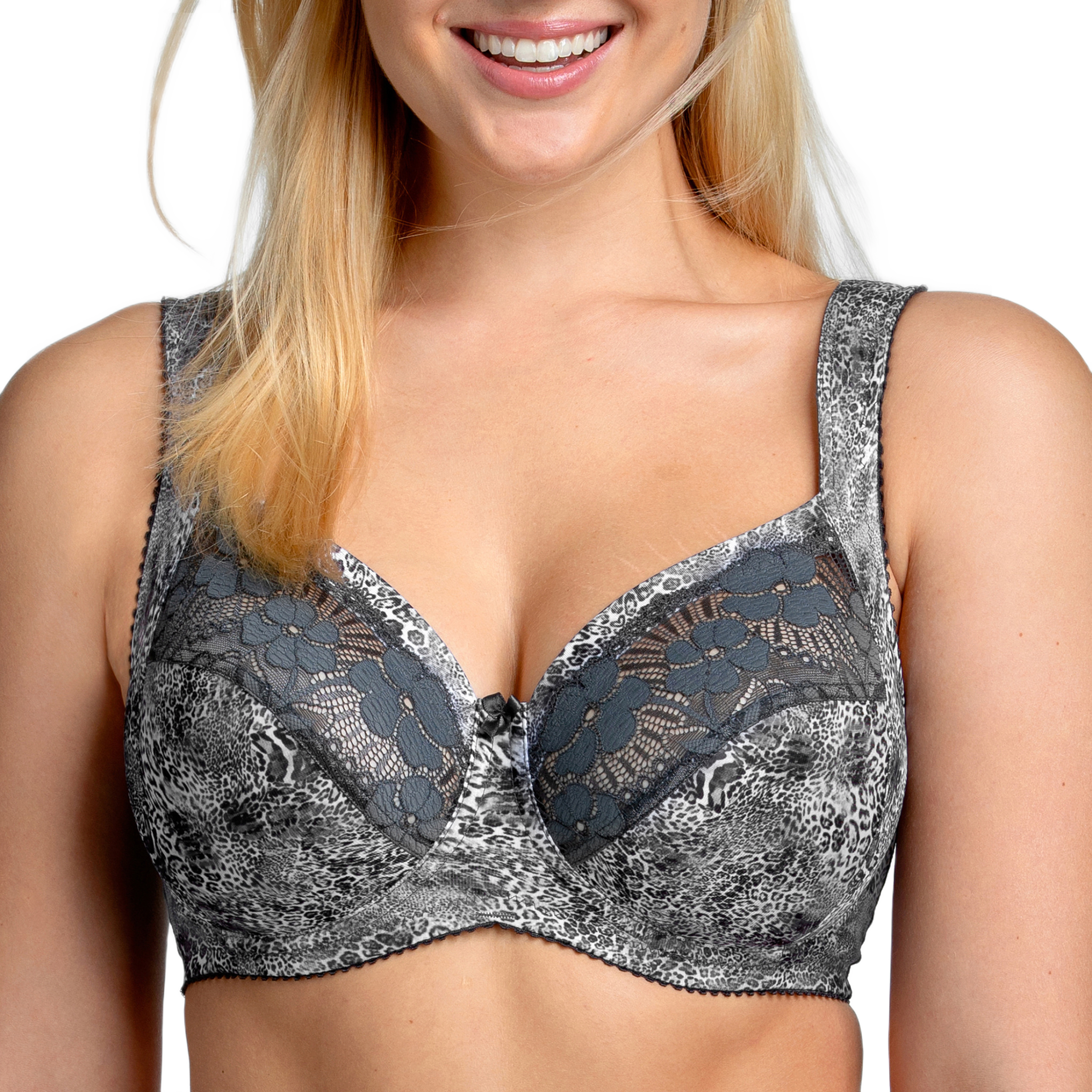 Leo Bh Med Bygel, från Miss Mary of Sweden, i färgen mörkgrå.