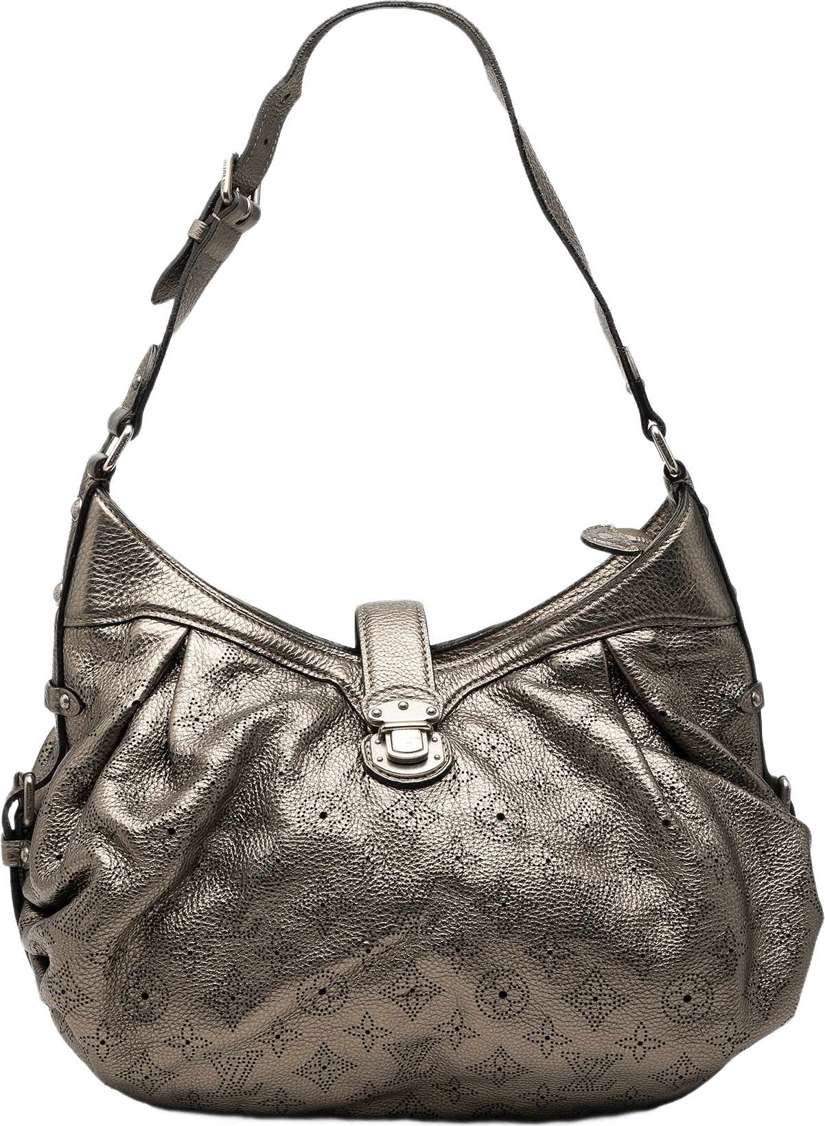 Louis Vuitton Monogram Mahina Xs, från Luxclusif, i färgen silver.