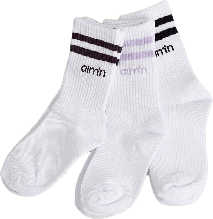 Pale Lavender Young Aim High Socks 3-pack