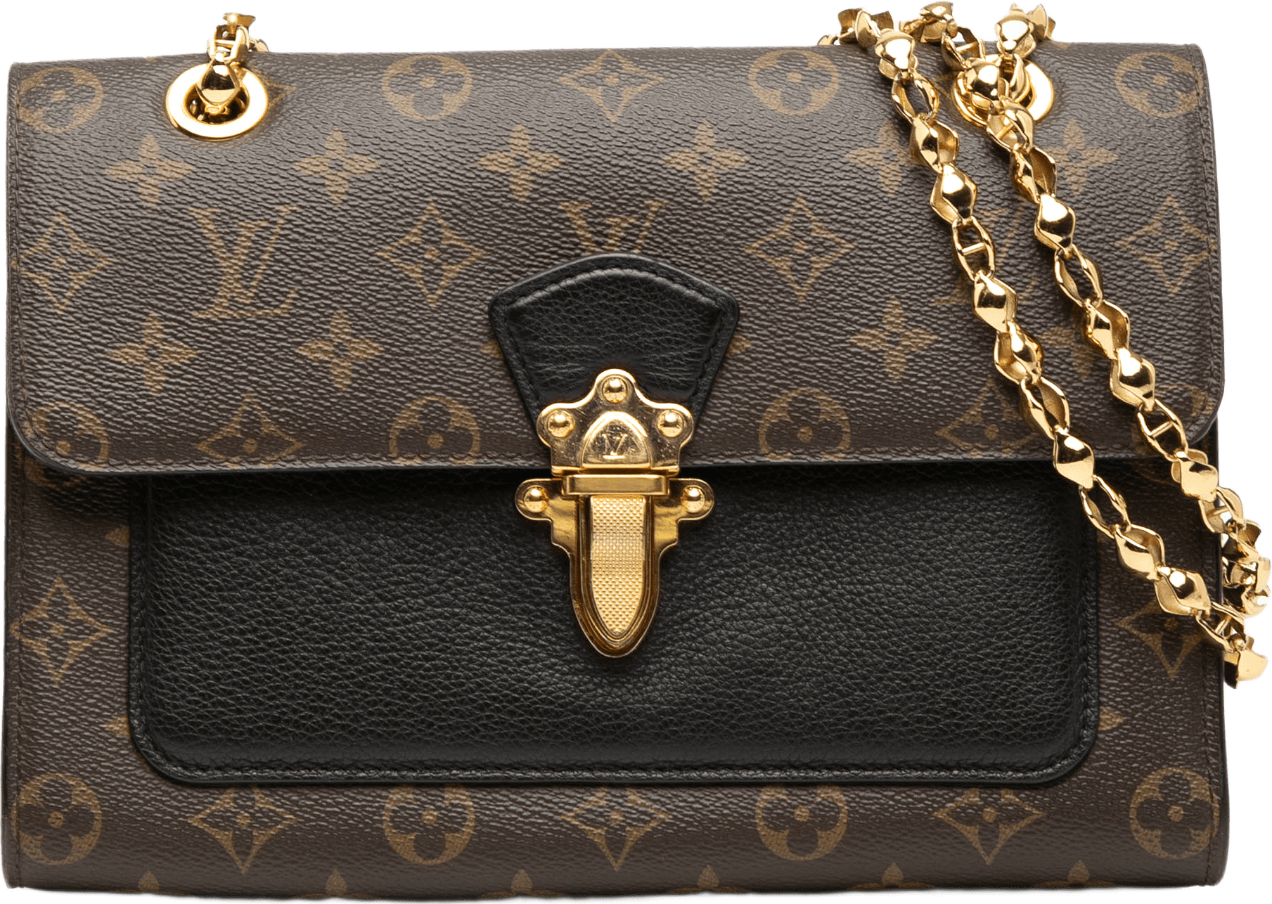 Louis Vuitton Monogram Victoire, från Luxclusif, i färgen brown.