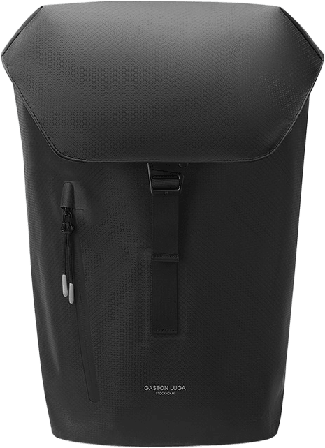 Lightweight Duoseal Flap Backpack 14, från Gaston Luga, i färgen black.