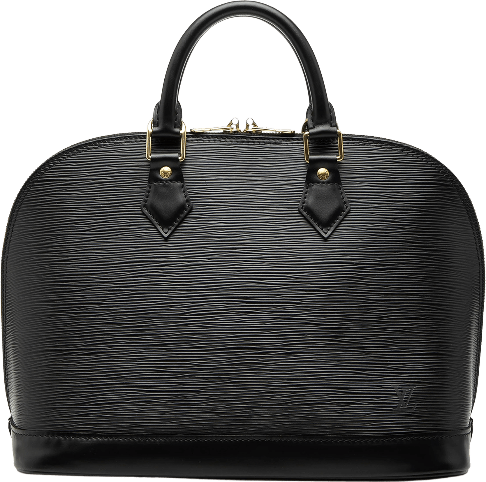 Louis Vuitton Epi Alma Pm, från Luxclusif, i färgen black.