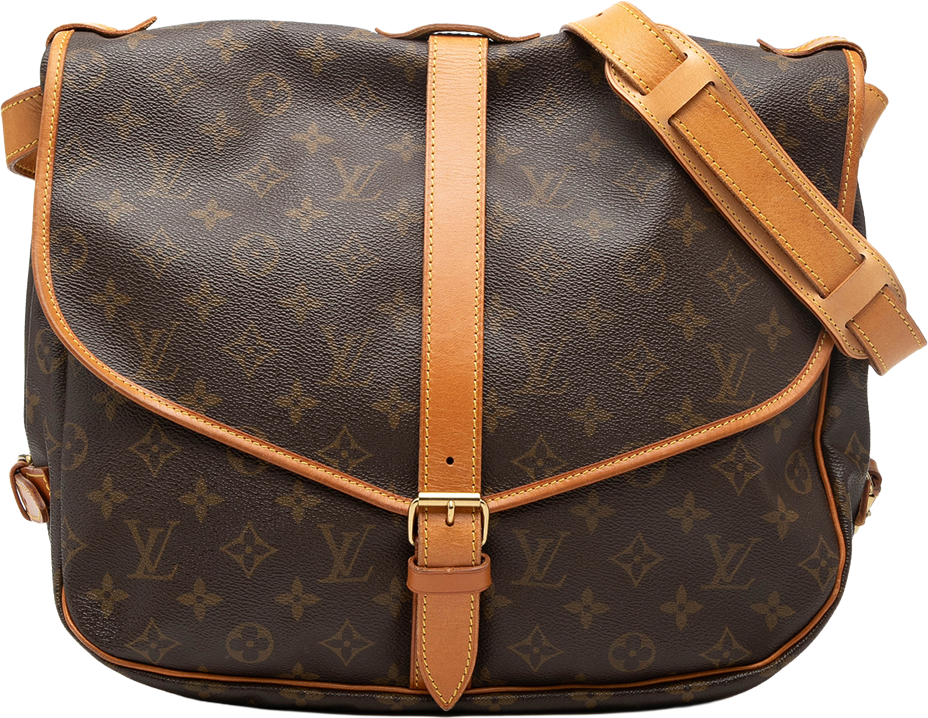 Louis Vuitton Monogram Saumur 30, från Luxclusif, i färgen brown.