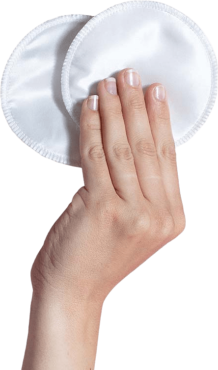 Tvättbara amningsinlägg silke