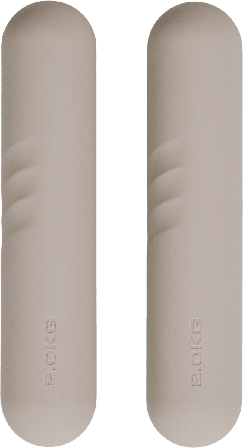 Power Bars/hantlar - 2 Kg, Hazel Taupe - Yogiraj, från Yogiraj, i färgen hazel taupe.