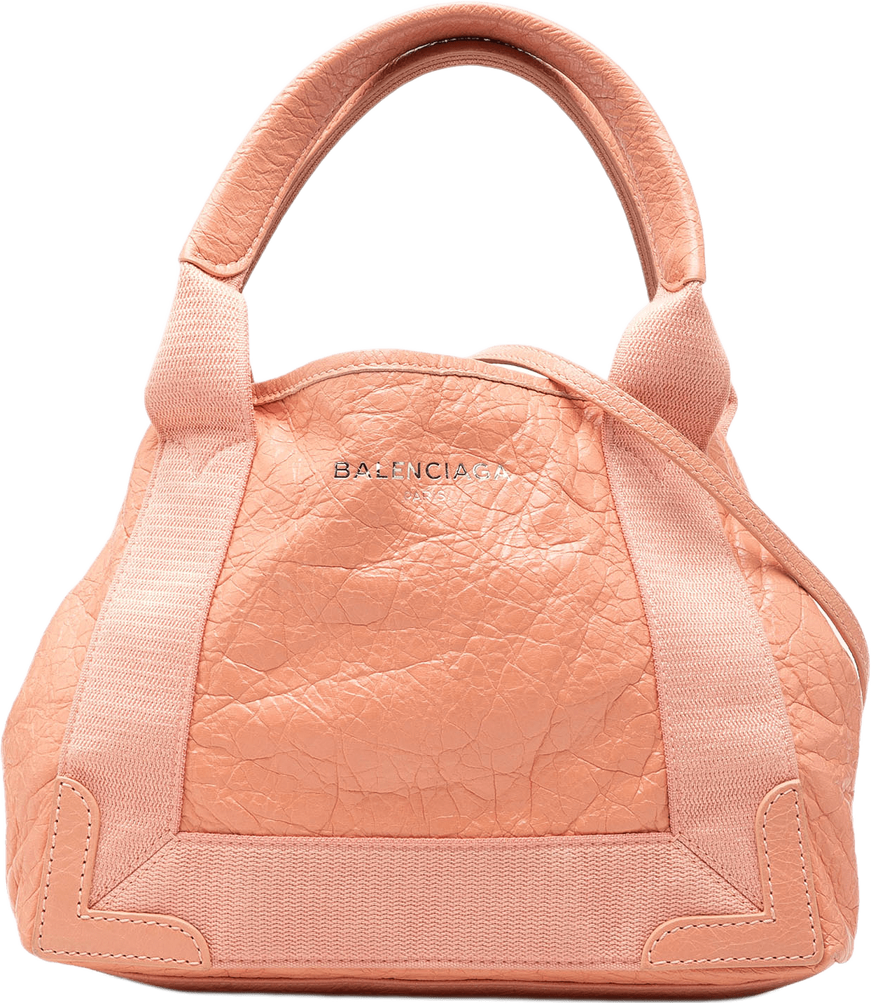 Balenciaga Lambskin Navy Cabas Xs, från Luxclusif, i färgen rosa.