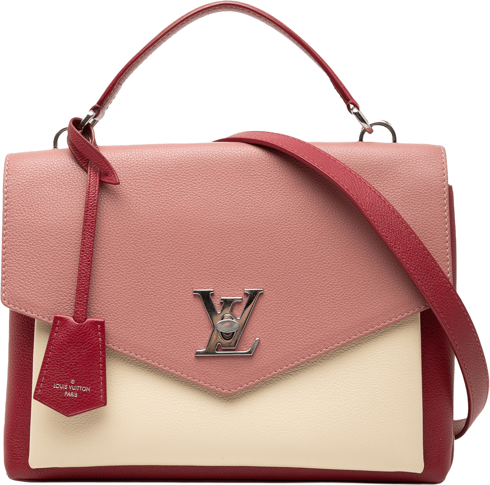 Louis Vuitton Mylockme Handle Bag, från Luxclusif, i färgen pink.