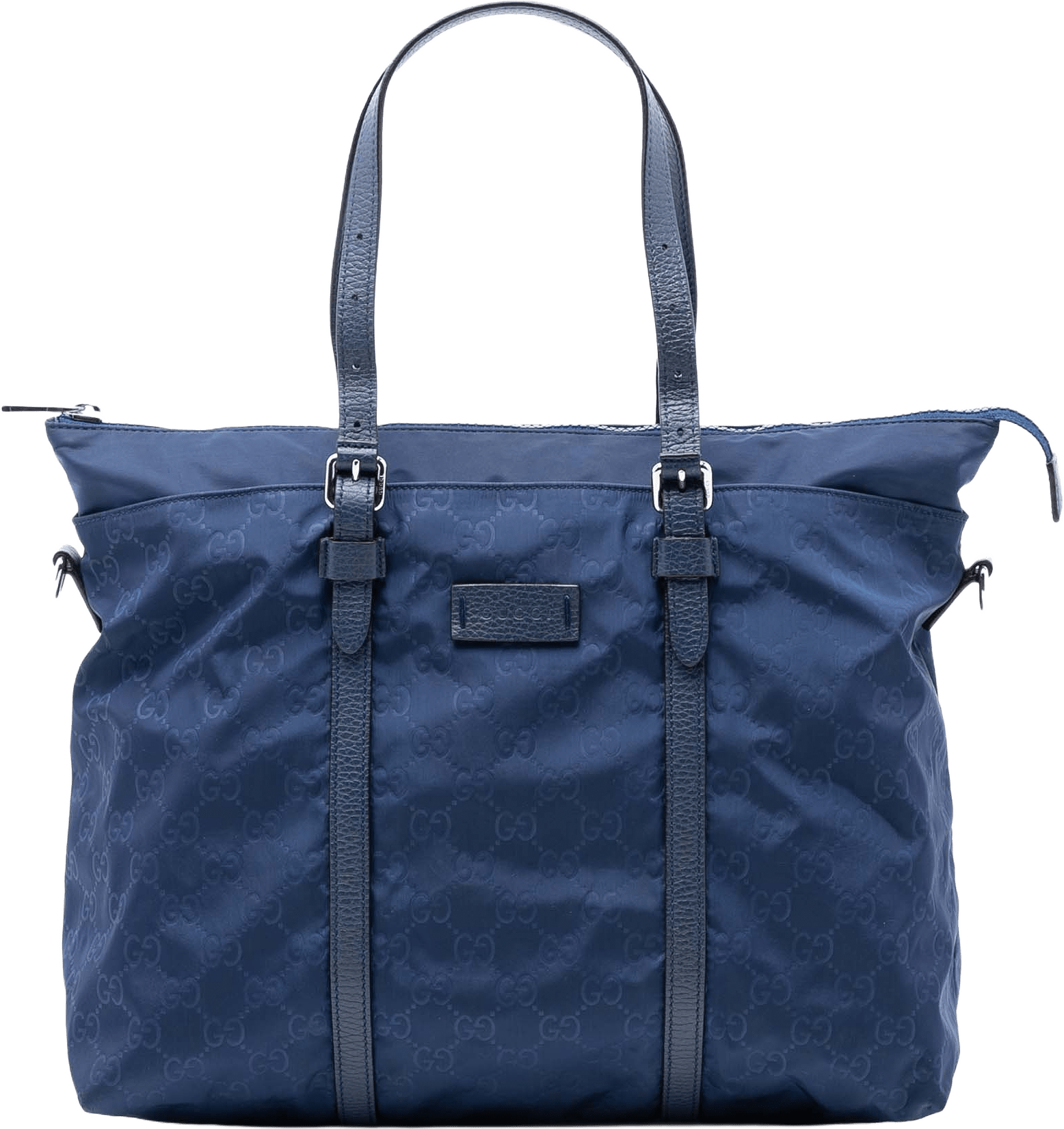 Gucci Gg Nylon Satchel, från Luxclusif, i färgen blue.