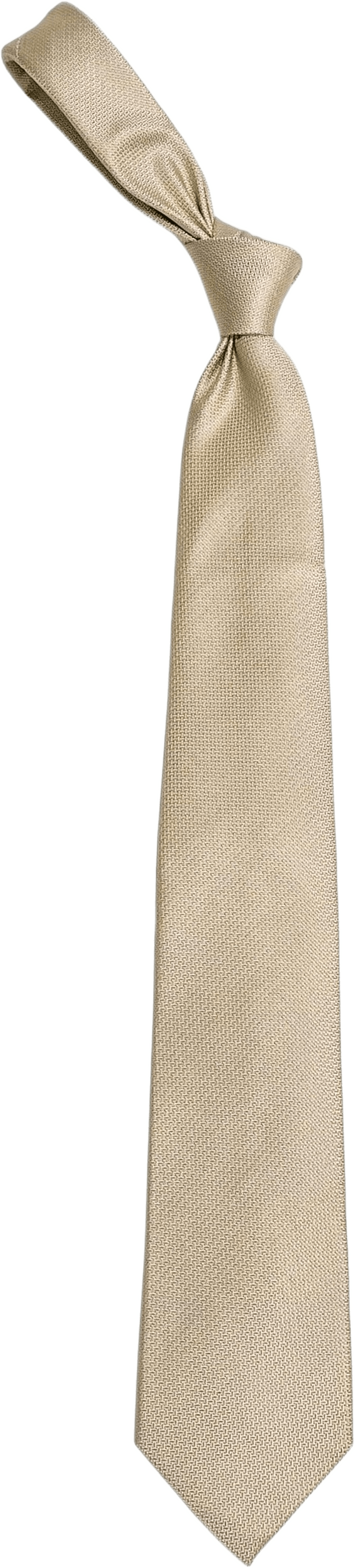 Silk Woven Structure Tie, från John Henric, i färgen beige.