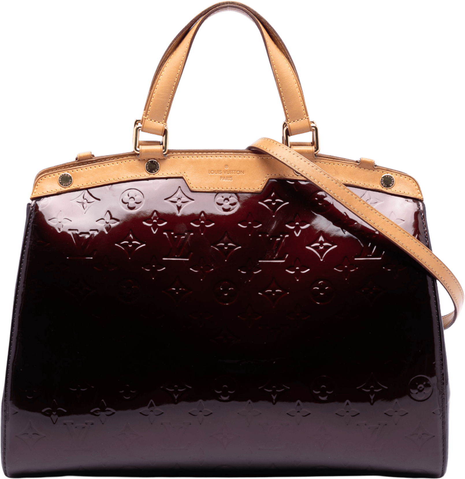 Louis Vuitton Monogram Vernis Brea Gm, från Luxclusif, i färgen plum.