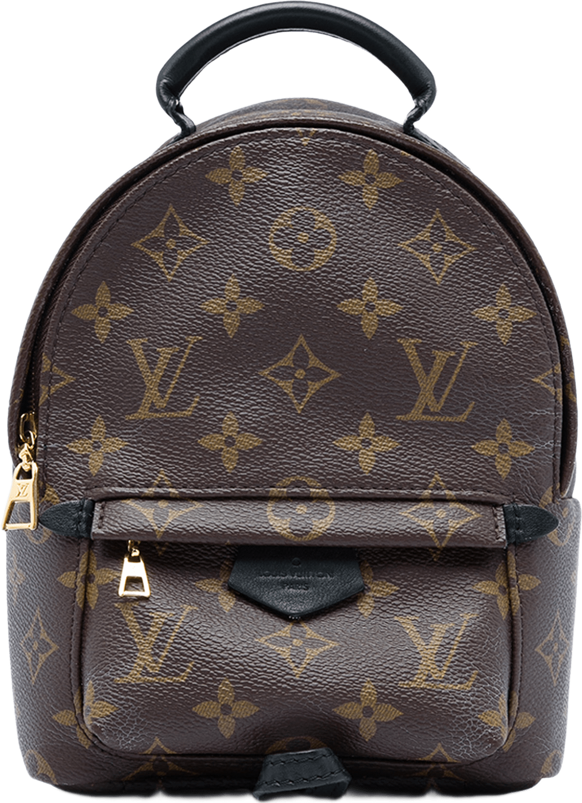 Louis Vuitton Monogram Mini Palm Springs, från Luxclusif, i färgen brun.