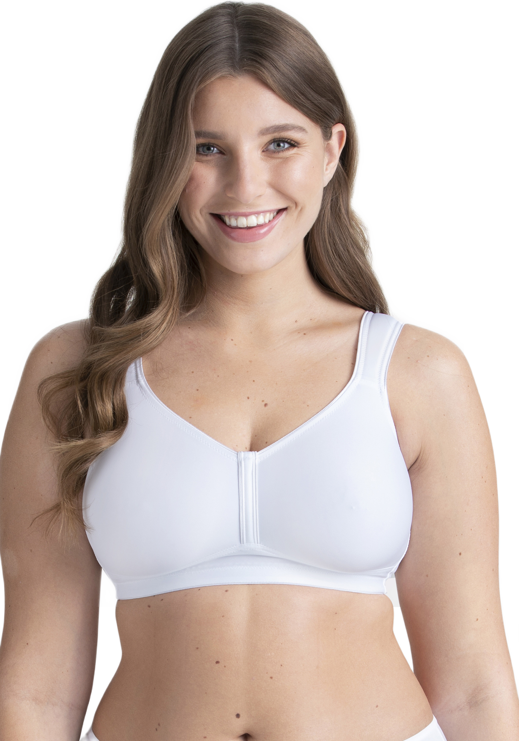 Feel Fresh Miss Mary Of Sweden T-shirt Bh Utan Bygel Med Ovadderad Helkupa, från Miss Mary of Sweden, i färgen vit.