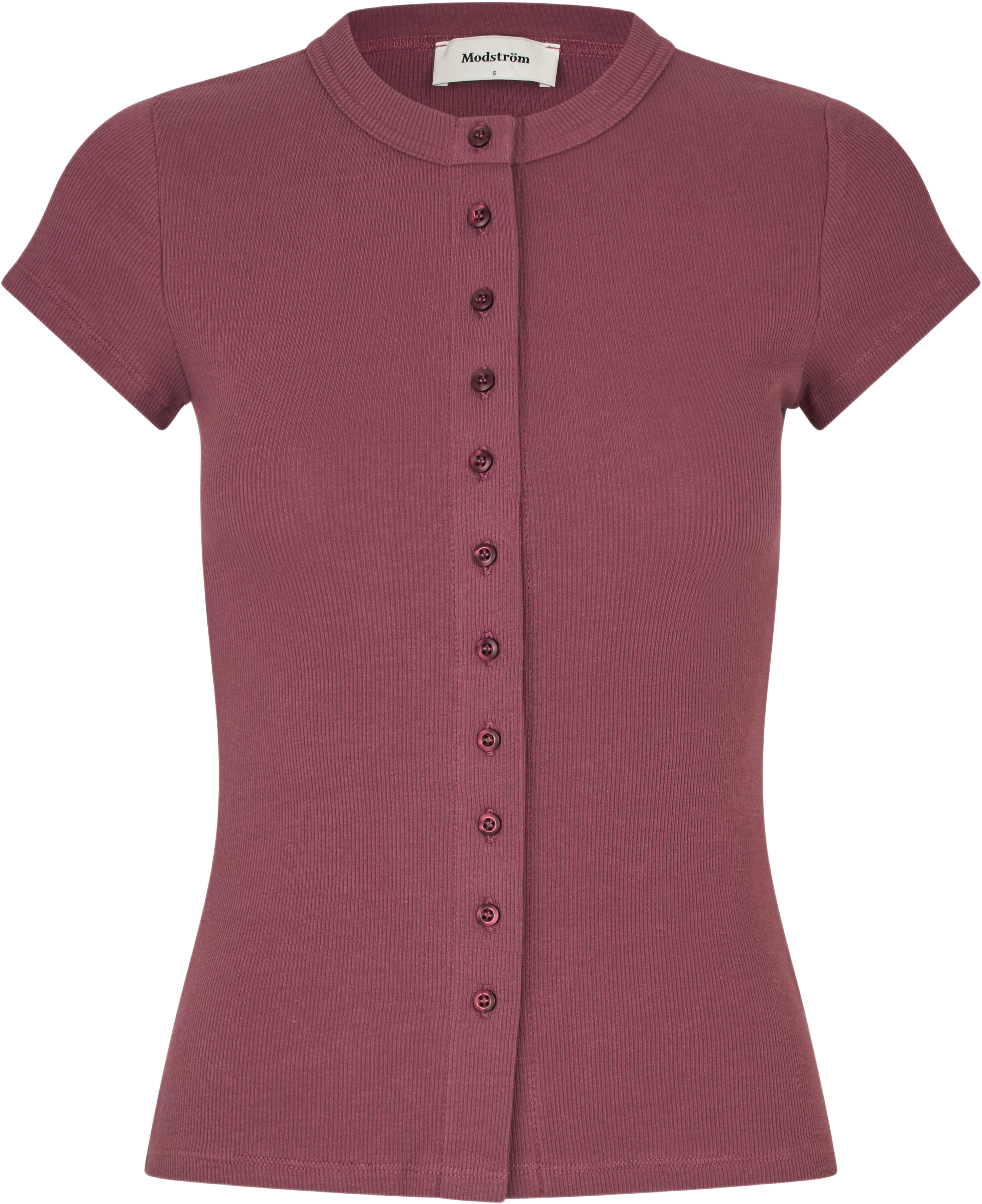 Vilsonmd T-shirt, från Modström, i färgen wineberry.