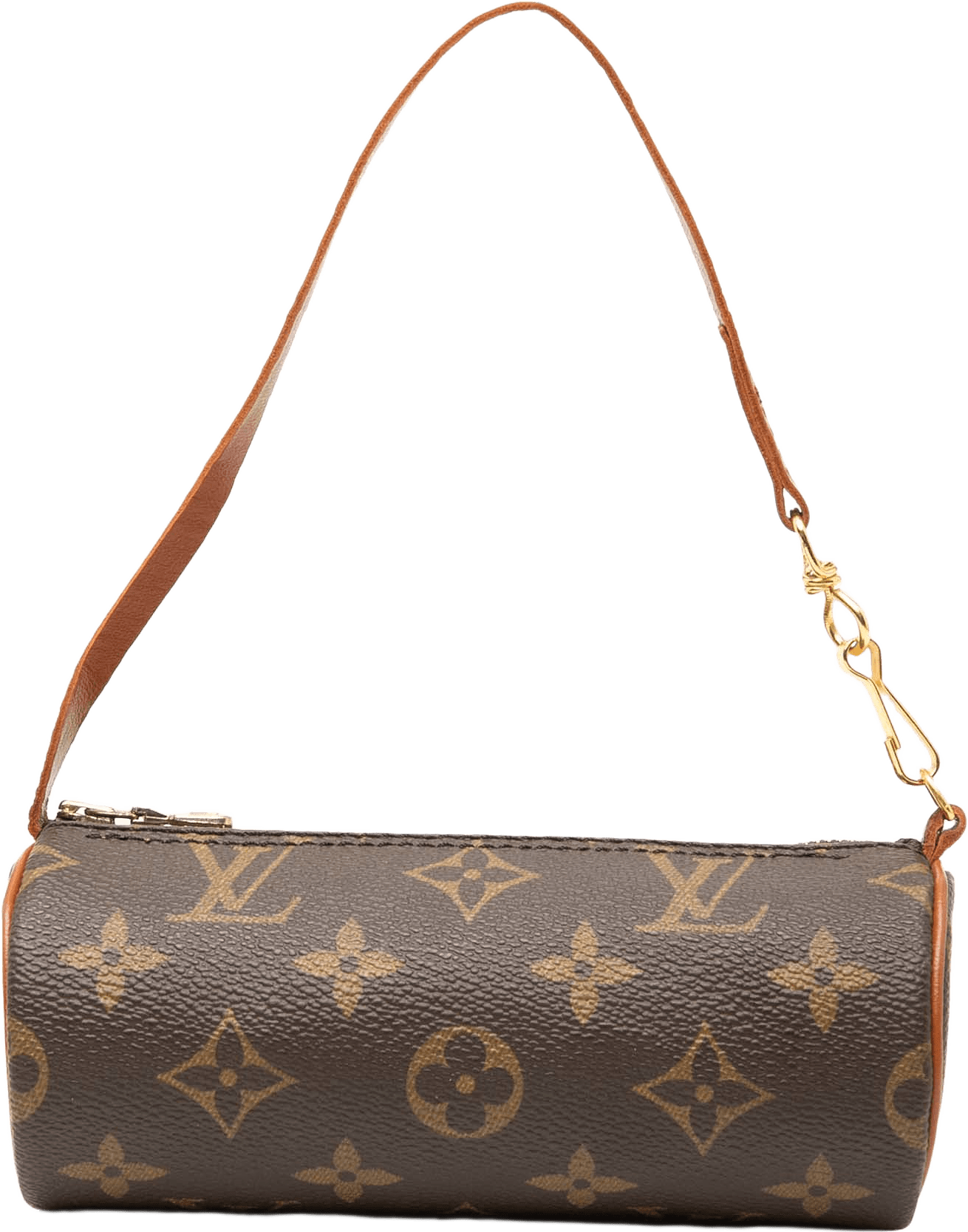 Louis Vuitton Monogram Papillon Pochette, från Luxclusif, i färgen brown.