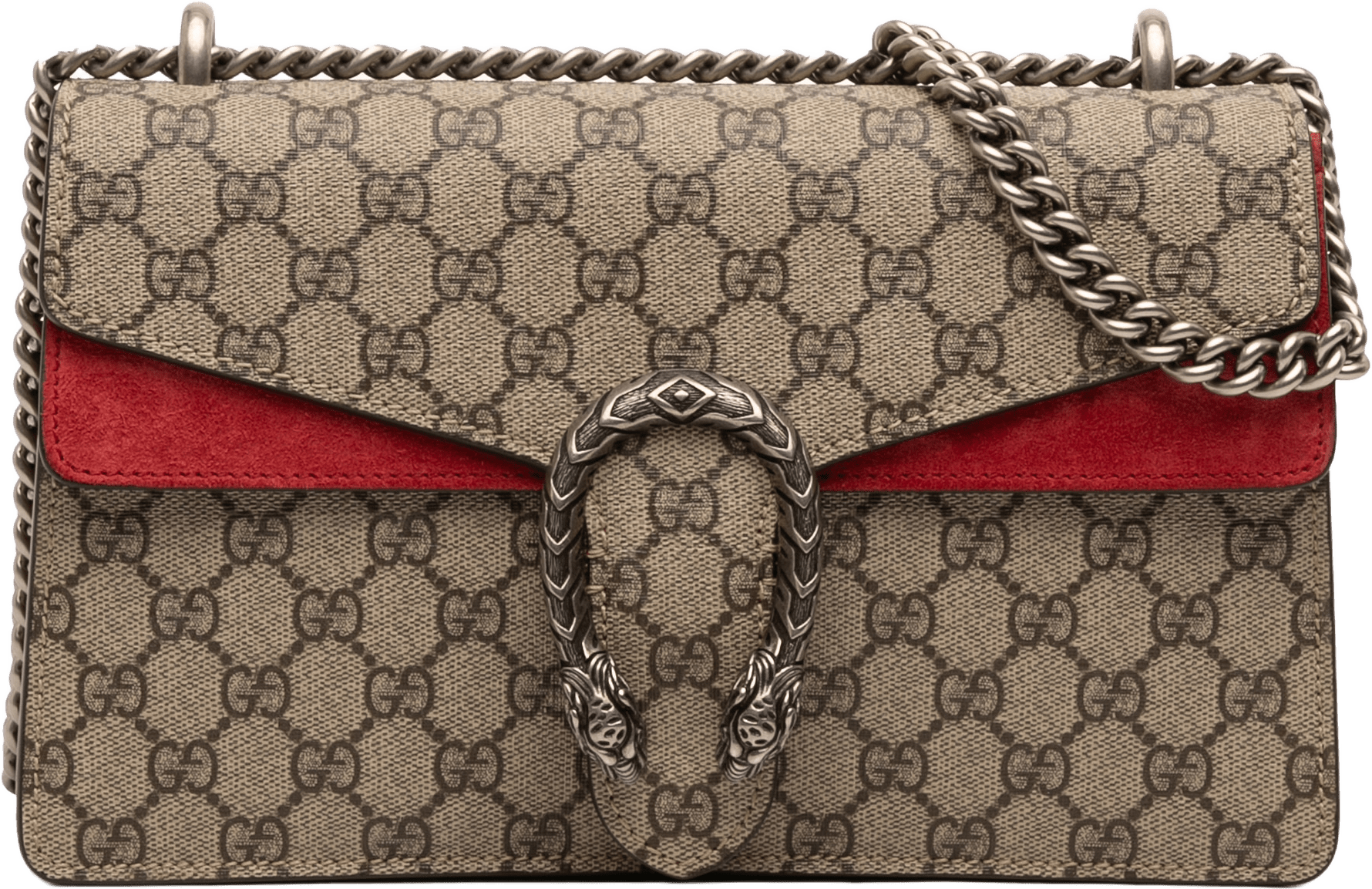 Gucci Medium Gg Supreme Dionysus Shoulder Bag, från Luxclusif, i färgen beige.