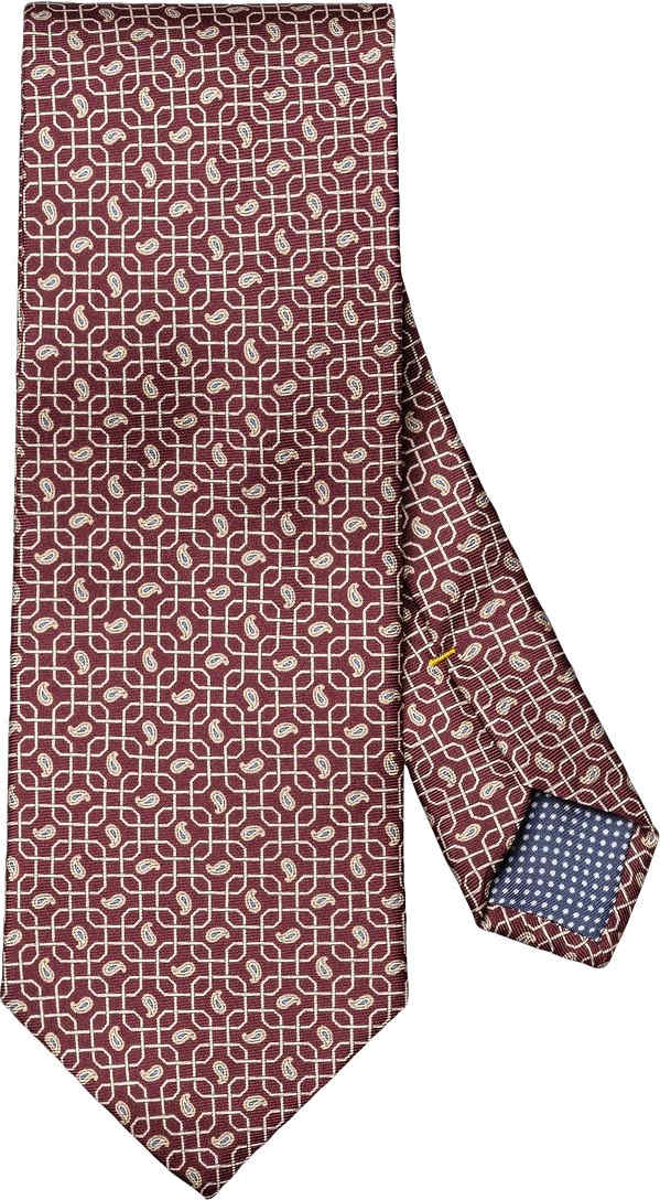 Paisleymönstrad Slips, från Eton, i färgen red.