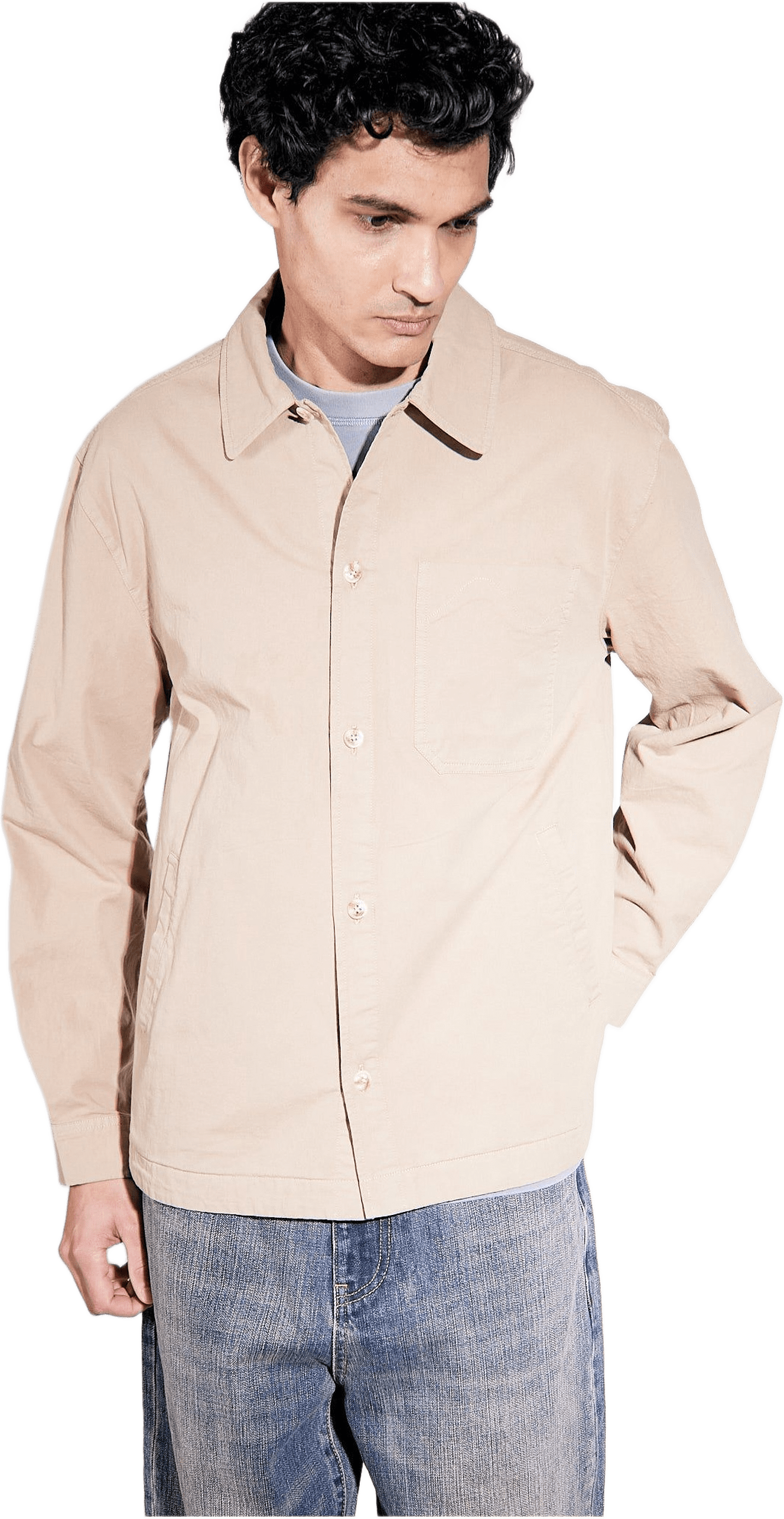 Frank Cotton Washed Khaki, från Brixtol Textiles, i färgen washed khaki.