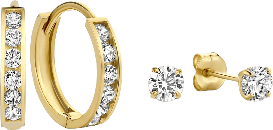 Cadeau D'isabel 14 Karat Guld Gåvoset, från Isabel Bernard, i färgen guld.