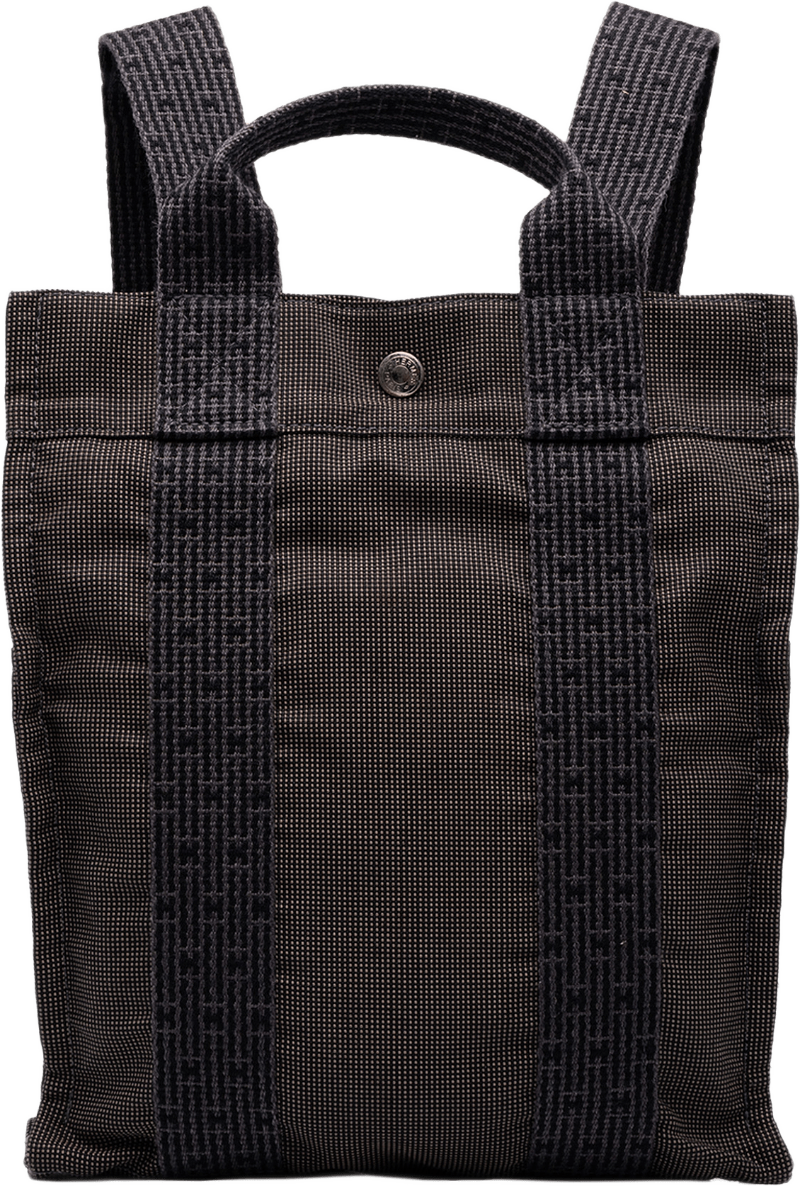 Hermès Canvas Herline Backpack Pm, från Luxclusif, i färgen grå.