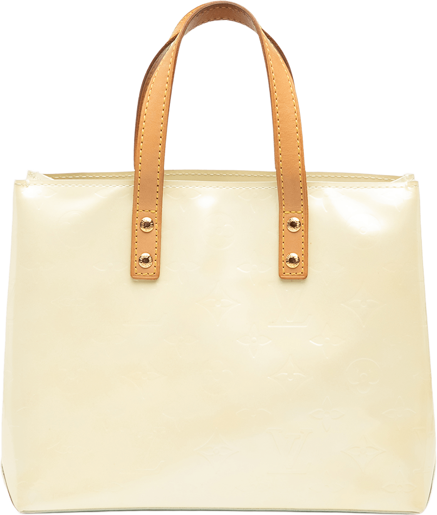 Louis Vuitton Monogram Vernis Reade Pm, från Luxclusif, i färgen vit.