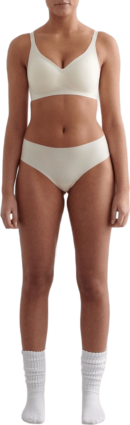 Almond White Soft Cheeky Hipster