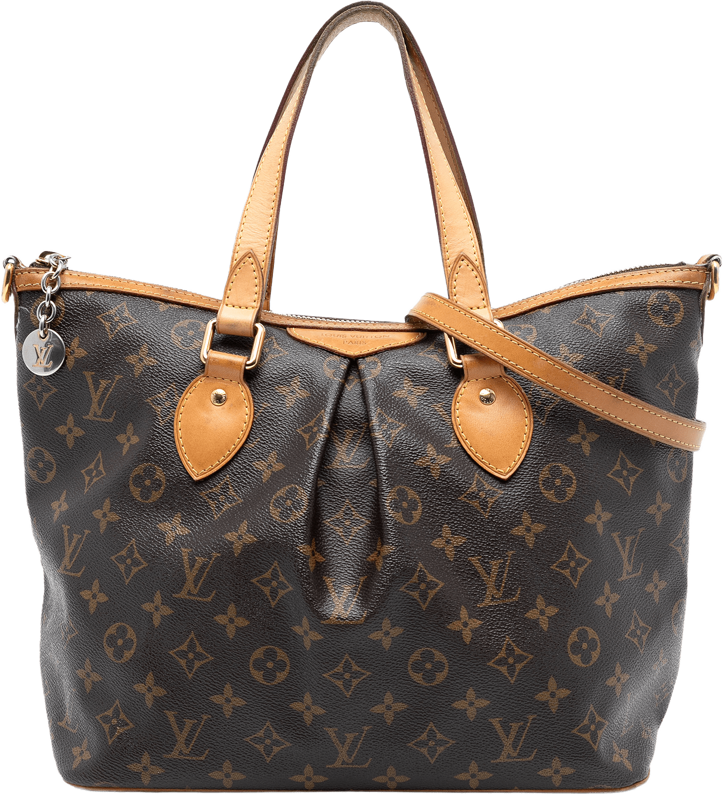 Louis Vuitton Monogram Palermo Pm, från Luxclusif, i färgen brown.